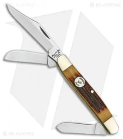 Bear & Son Large Stockman Traditional Pocket Knife Stag (2.875" Satin) CRSB47