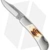 Bear & Son Lock Back Knife Stag Delrin (2.25" Satin) SD26