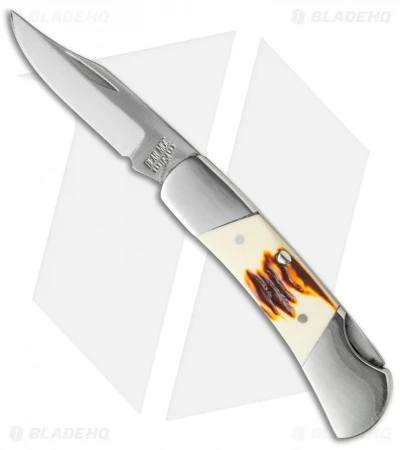 Bear & Son Lock Back Knife Stag Delrin (2.25" Satin) SD26