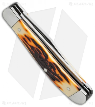 Bear & Son Mini Trapper Knife Sim Stag (3.25" Satin) SD07 - Image 2