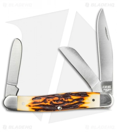 Bear & Son Large Stockman Knife Sim Stag (3" Satin) SD47