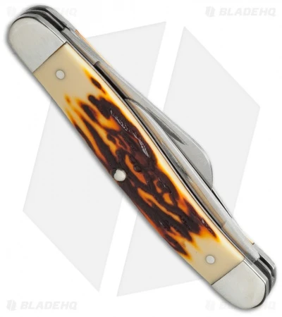 Bear & Son Large Stockman Knife Sim Stag (3" Satin) SD47 - Image 2