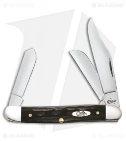 Case Cutlery Jigged Buffalo Horn Stockman Traditional Pocket Knife 3.875" Black