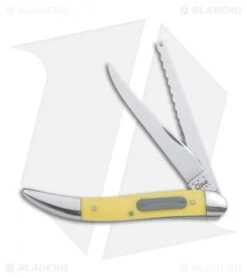 Case Fishing Knife 4.25" Yellow Delrin (320094F SS) 0120