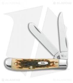 Case Mini Trapper Knife 3.5" Amber Bone (3207 SS) 013