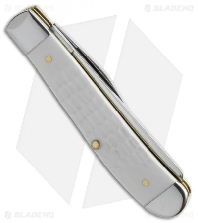 Case Mini Trapper Pocket Knife 3.5" White Delrin (6207 SS) 60186 - Image 2