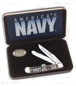 Case Navy Trapper Knife 4.125" Brown Bone (6254 SS) 17700