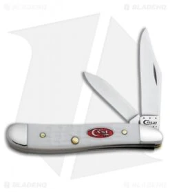 Case Peanut Knife 2.875" Jigged White Synthetic (6220 SS) 60188