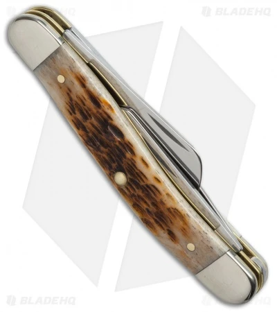 Case Medium Stockman Knife 3.625" Amber Bone (6318 SS) 00042 - Image 2