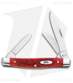 Case Medium Stockman Knife 3.625" Dark Red Bone (6344 CV) 6981