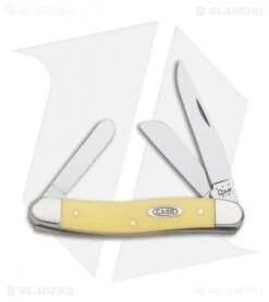 Case Medium Stockman Knife 3.5" Yellow Delrin (3318 CV) 035