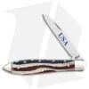 Case Teardrop 3.625" Patriotic Smooth Bone (TB61028 SS) 64137