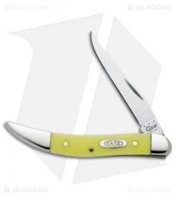 Case Yellow Small Texas Toothpick Knife 3" Yellow Delrin (310096 CV) 091
