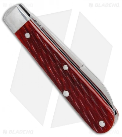 GEC #14 Tidoute Boy's Knife 2.325" Red Jigged Bone 142116 - Image 3