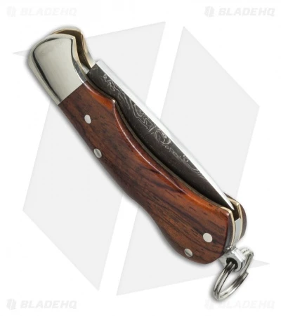 Kanetsune Koiki Lockback Knife Cocobolo (1.5" Damascus) KB-505 - Image 2