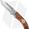 Karesuando Kniven Nallo Lockback Folding Knife Brown Curly Birch (2.50" Satin)