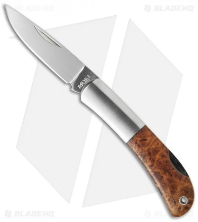 Moki Knives Meek Lockback Knife Quince Wood (2" Satin) MK102J