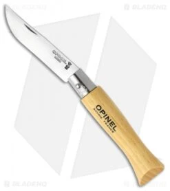 Opinel Knives No. 5 Stainless Steel Knife Beech (2.4" Satin)