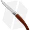 Opinel Knives No 10 Slim Stainless Steel Folding Knife Padouk (3.87" Satin) #10