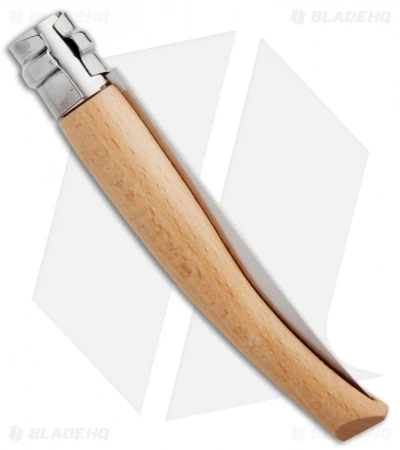 Opinel Knives No 8 Slim Stainless Steel Folding Knife Beechwood (3.12" Satin) #8 - Image 2