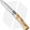 Opinel No. 7 Nature "Leaves" Stainless Steel Knife Beech Wood (3" Satin)