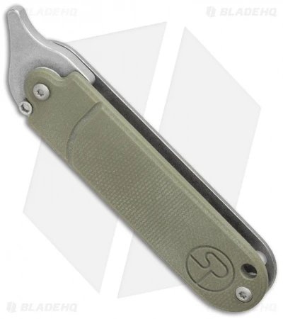 Serge Panchenko Bean Flipper OD Green G-10 (2" Tumbled) - Image 2